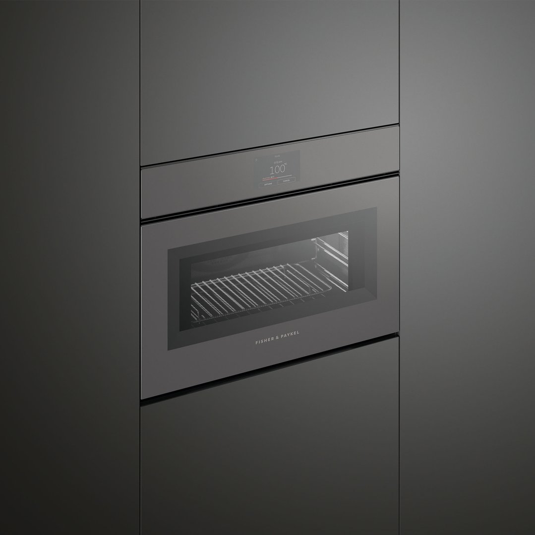 Fisher & Paykel 60cm Series 9 Minimal Handleless Compact Combi-Microwave Oven OM60NMTNG1
