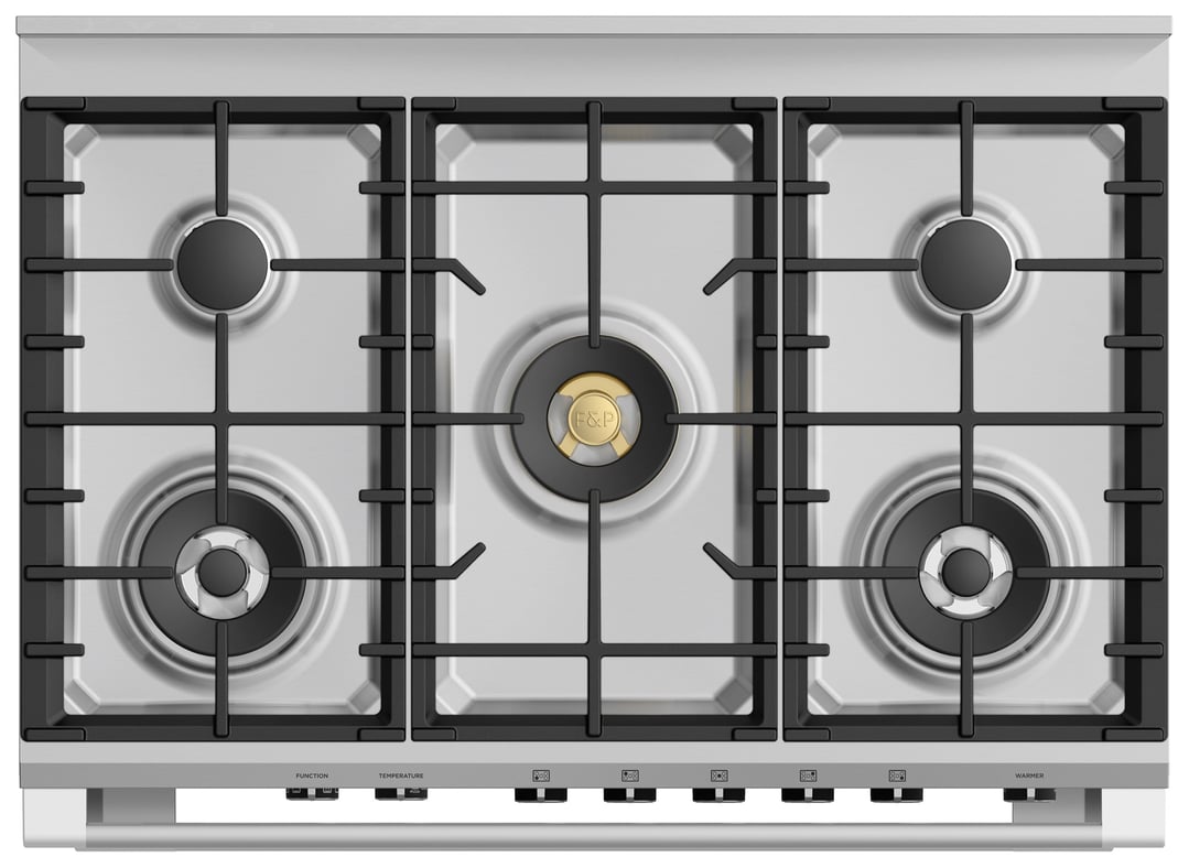 Fisher & Paykel 90cm Series 9 Classic 5 Burner Dual Fuel Pyrolytic Cooker OR90SCG6B1