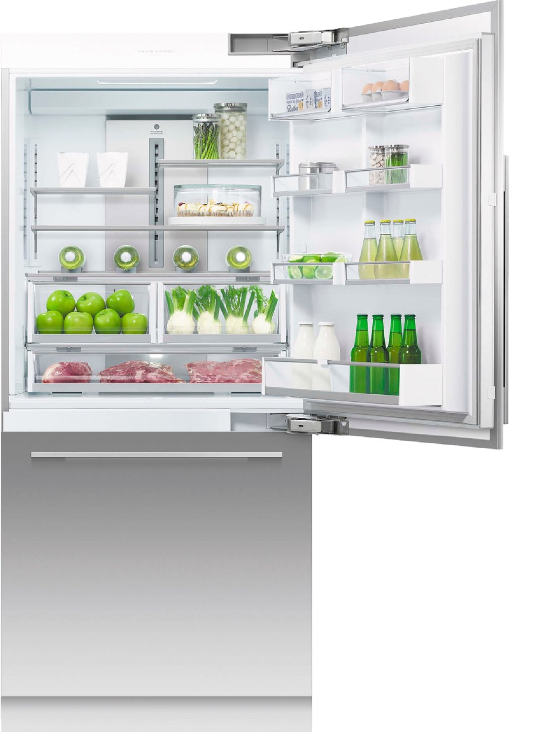 Fisher & Paykel 91cm Series 7 Integrated Refrigerator Freezer, Ice RS9120WRJ1