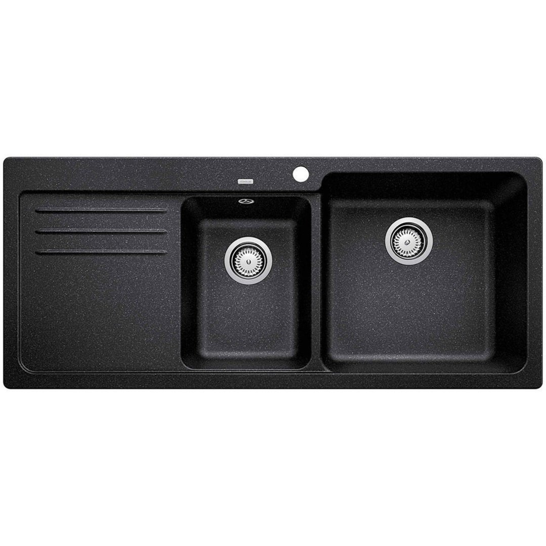 Blanco Double Bowl Sink with Drainer Anthracite NAYA8SRK5