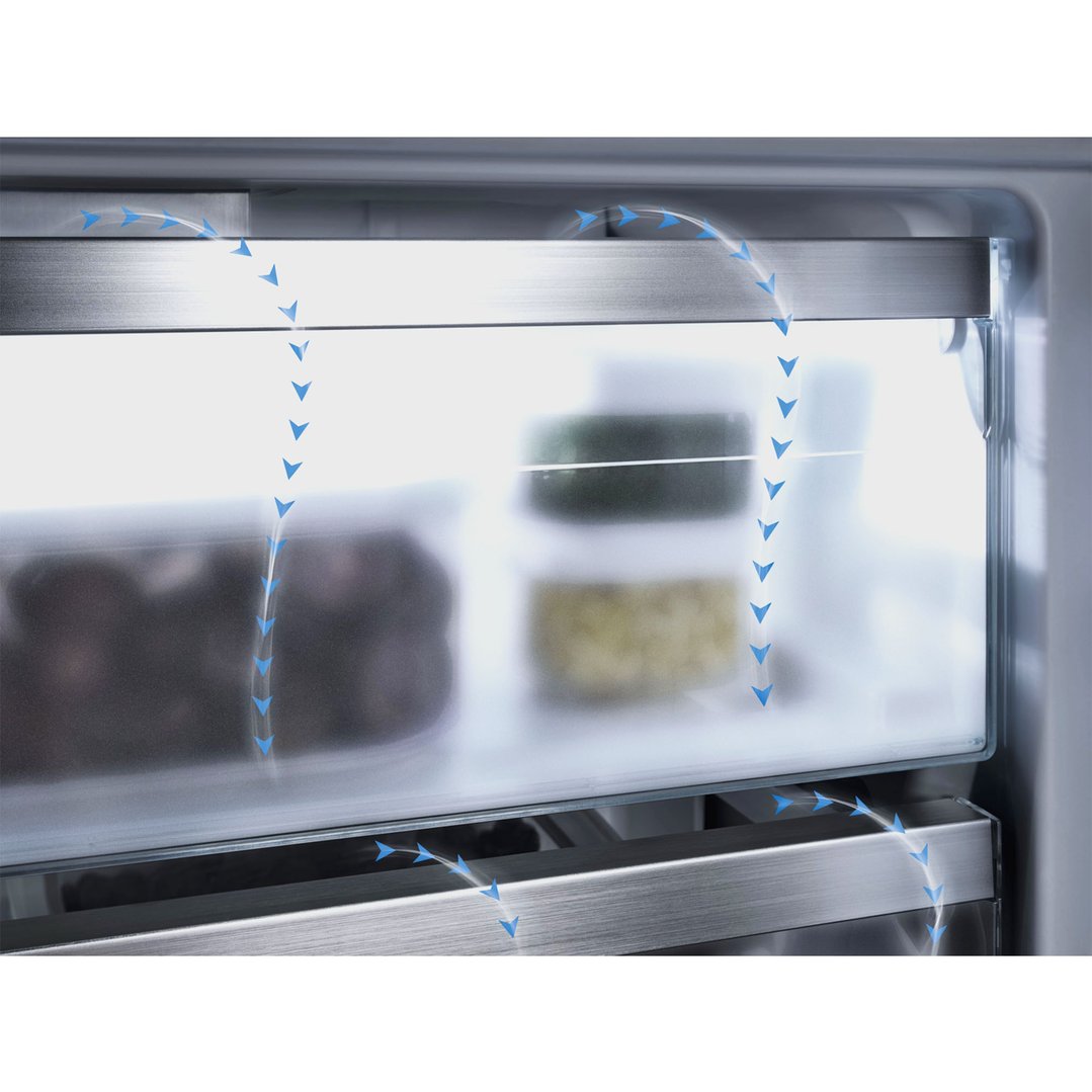 Miele 254L Fully Integrated Bottom Mount Fridge / Freezer with Pivotable Glass Shelf KFNS7784D