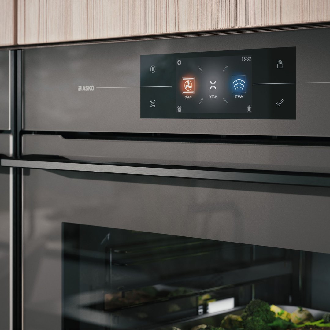 Asko Elements 60cm Combi Steam Oven - Pearl Grey OCS8678GG