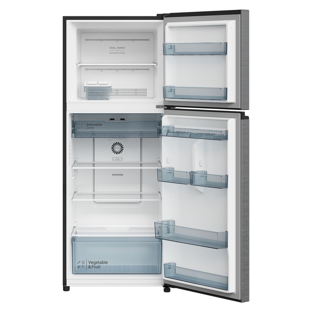 Hitachi 374L Inox Top Mount Fridge HRTN6408SXAU