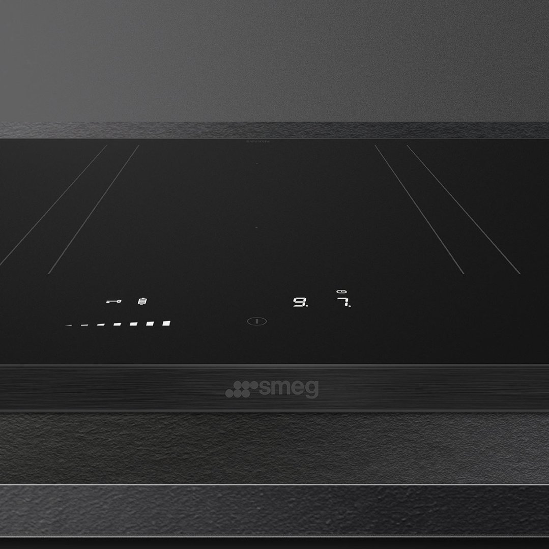 Smeg 90cm Isola Alta Induction Cooktop with Autovent 2.0 - Matte Black SISL7964MB