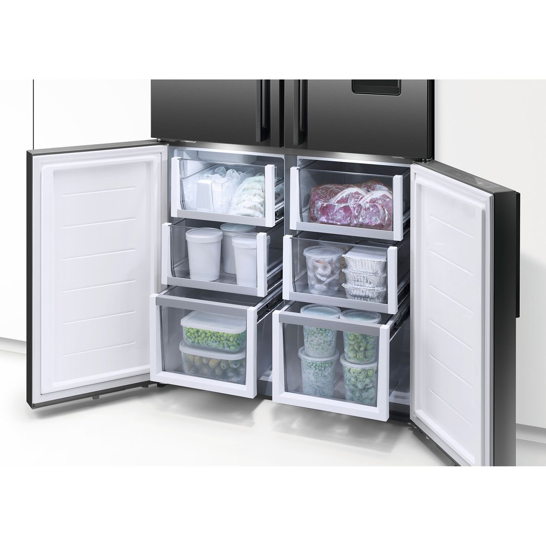 Fisher & Paykel 538L Series 7 Quad Door Refrigerator Freezer, Ice & Water RF605QDUVB2