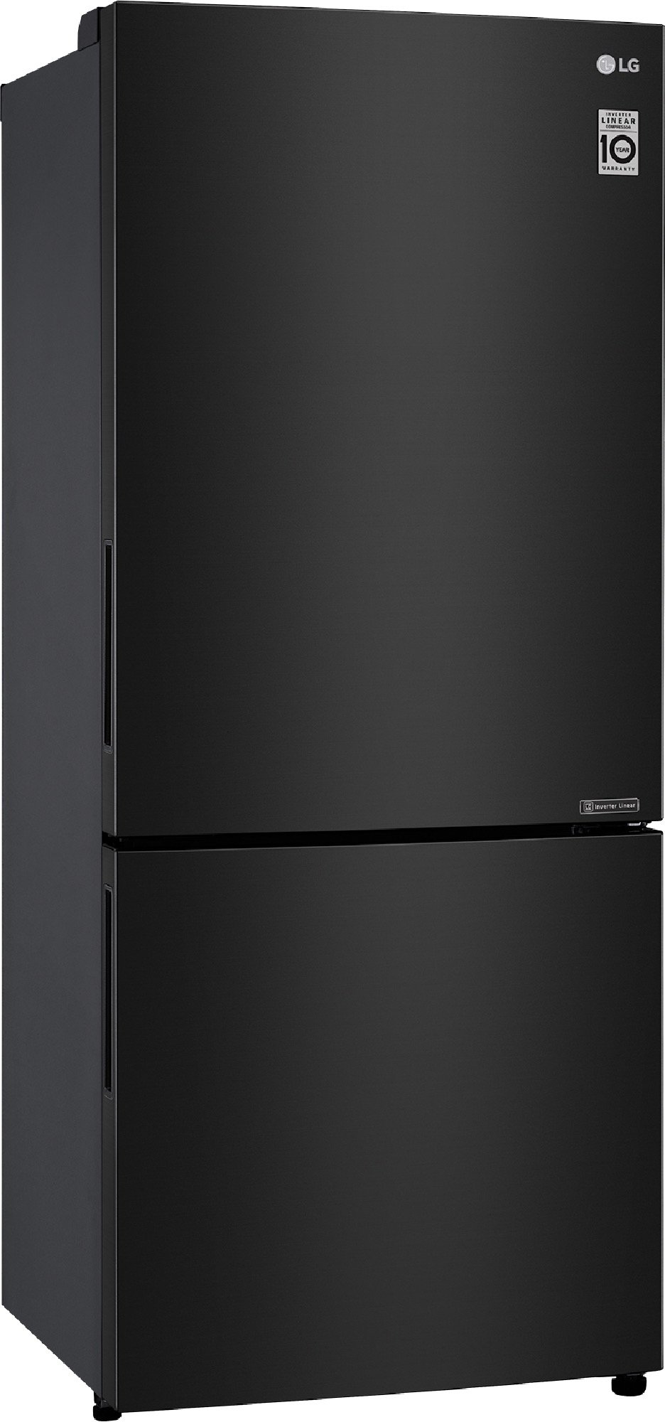 LG 420L Bottom Mount Fridge Black Steel GB455BTL