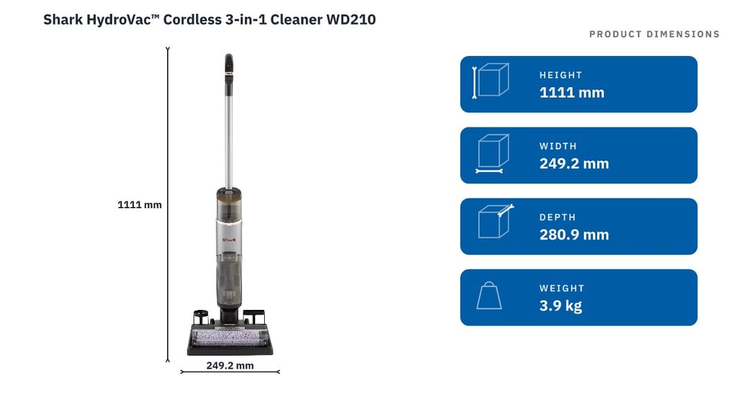 Shark HydroVac™ Cordless 3-in-1 Cleaner WD210