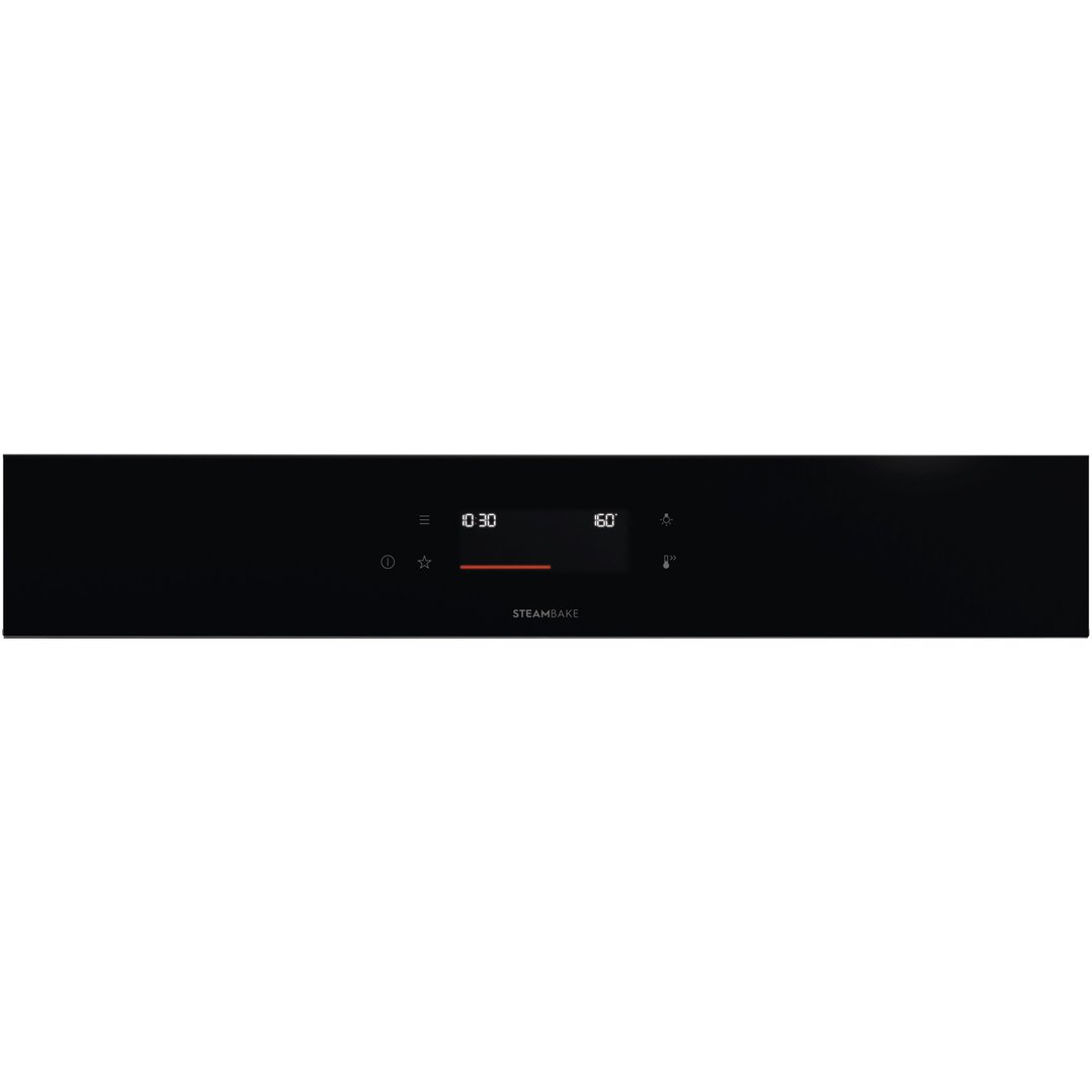 Electrolux 60cm Pyrolytic Double Oven with SteamBake, Black - 600 Series EVEP6626DF