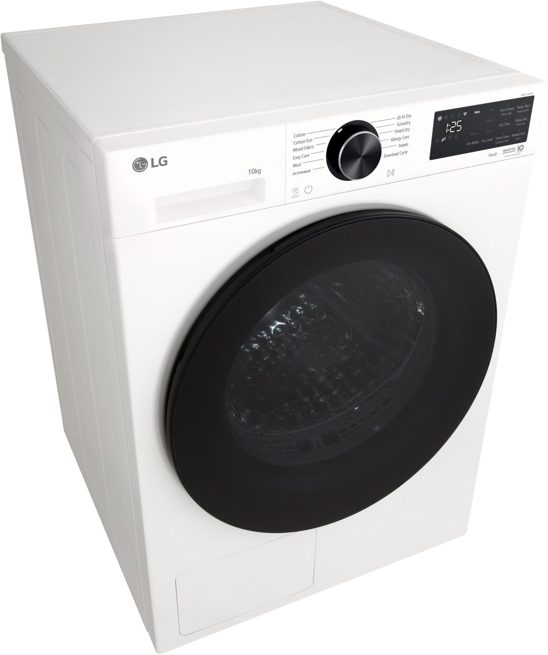 LG 10kg Series 3 AI Heat Pump Dryer - White DXH3-10W