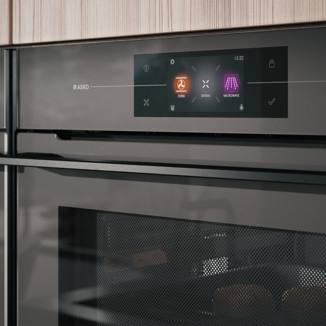 Asko Elements 45cm Combi Microwave Oven - Pearl Grey OCM8478GG