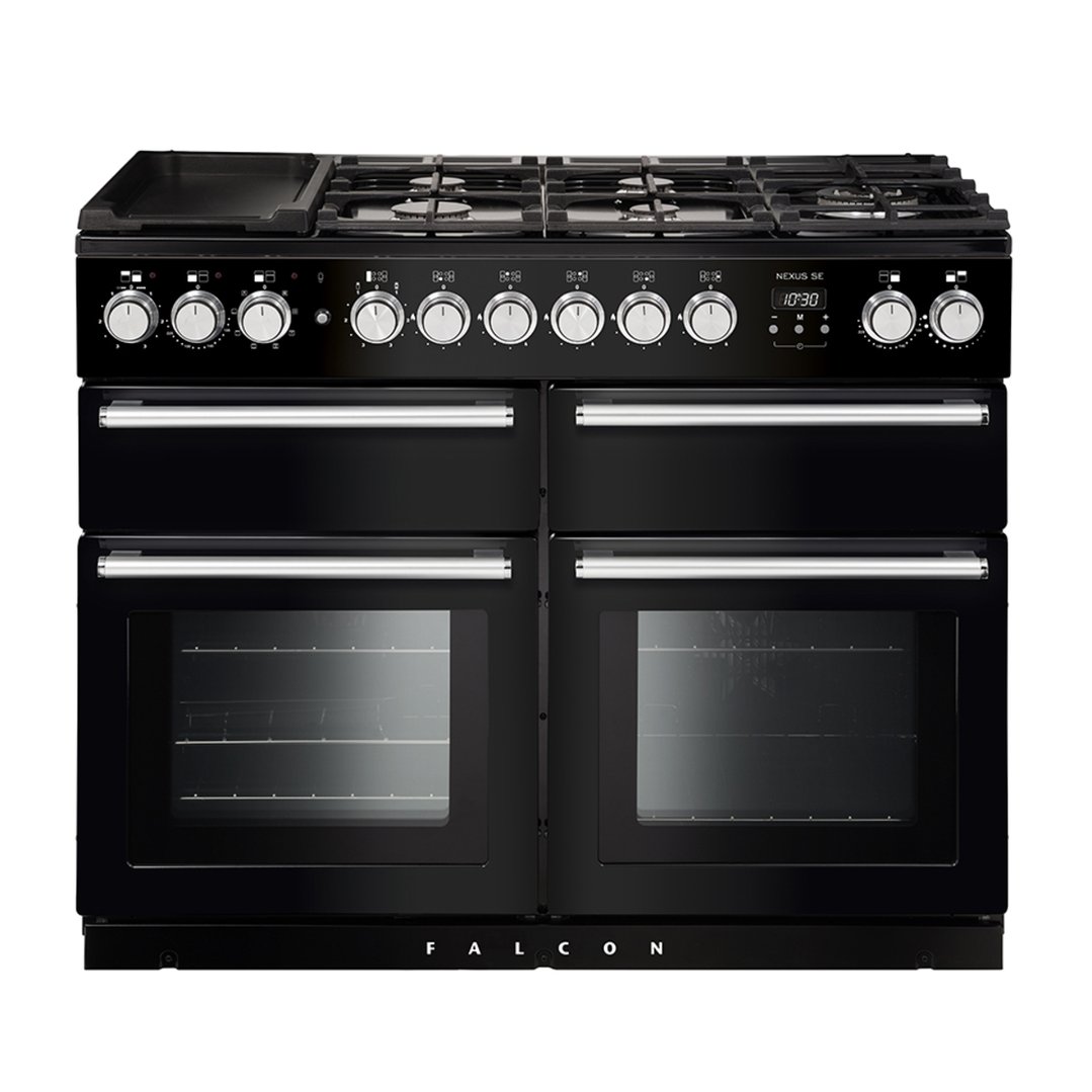 Falcon Nexus SE 110cm Dual Fuel Range CookerBlack/Chrome NEXSE110DFBLCH