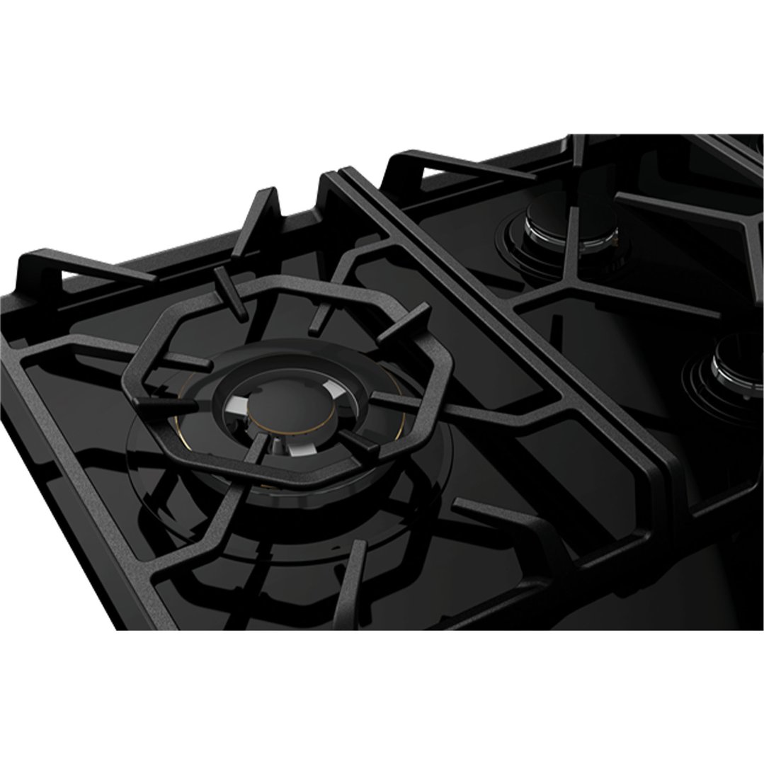Westinghouse 90cm 5 Burner Black Ceramic Glass Gas Cooktop WHG959BD