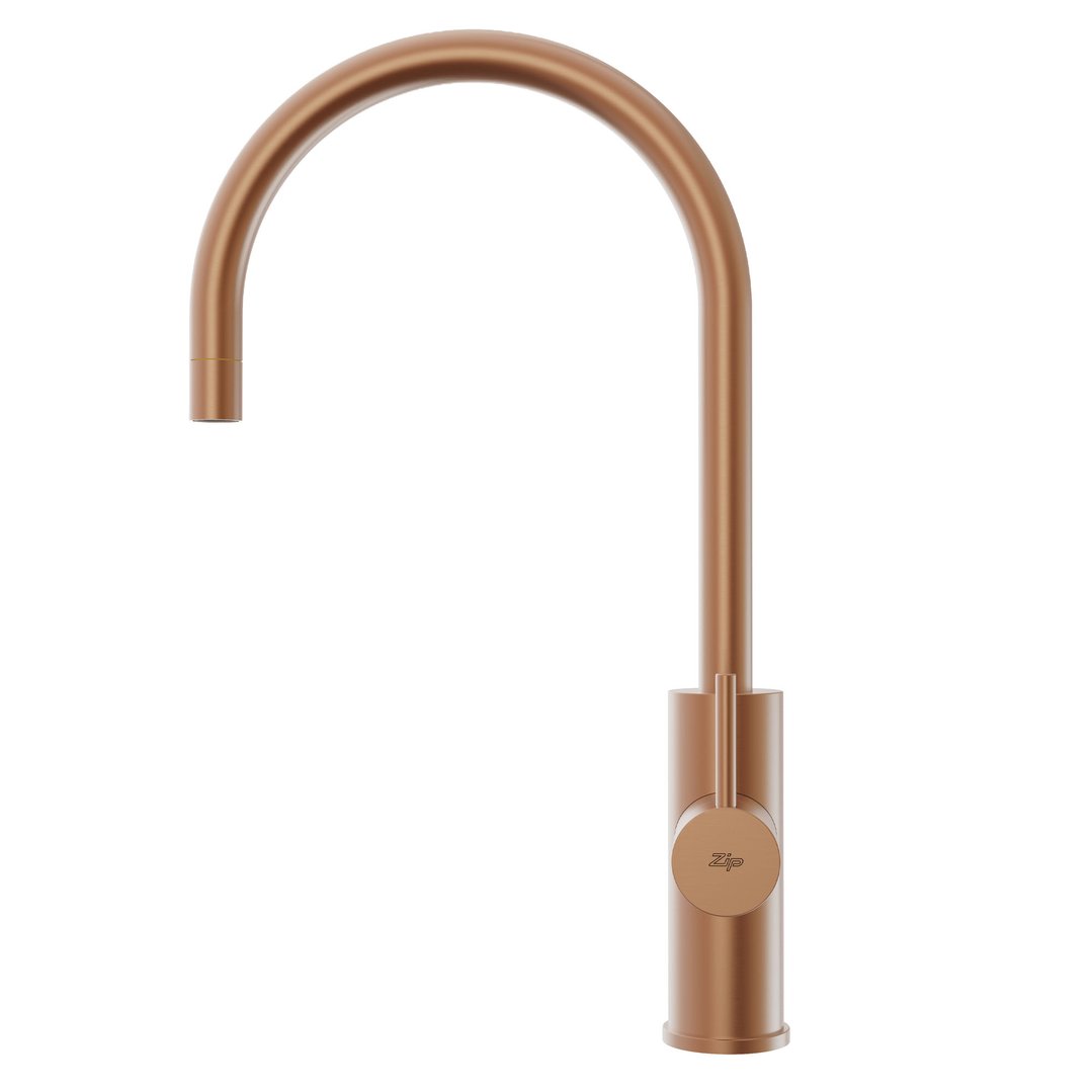 Zip Mixer Tap Mains CUBE Brushed Bronze 95804Z15