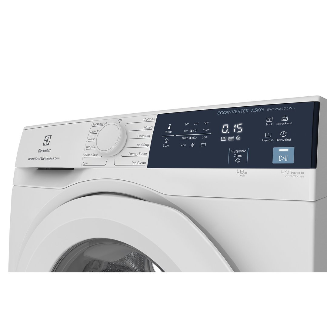 Electrolux 7.5kg UltimateCare 300 Front Load Washing Machine EWF7524D3WB