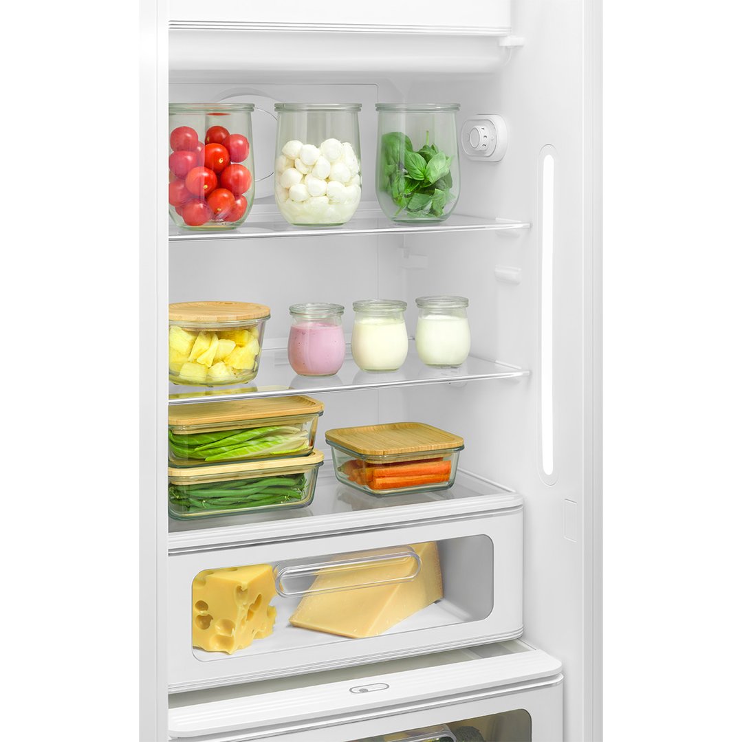 Smeg FAB 28 50’S Style Retro Refrigerator, Left Hand - Red FAB28LRD5AU