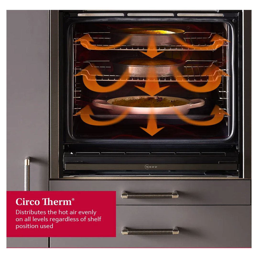 Neff 60cm Pyro Built-in oven - Graphite-Grey B54CR71G0B