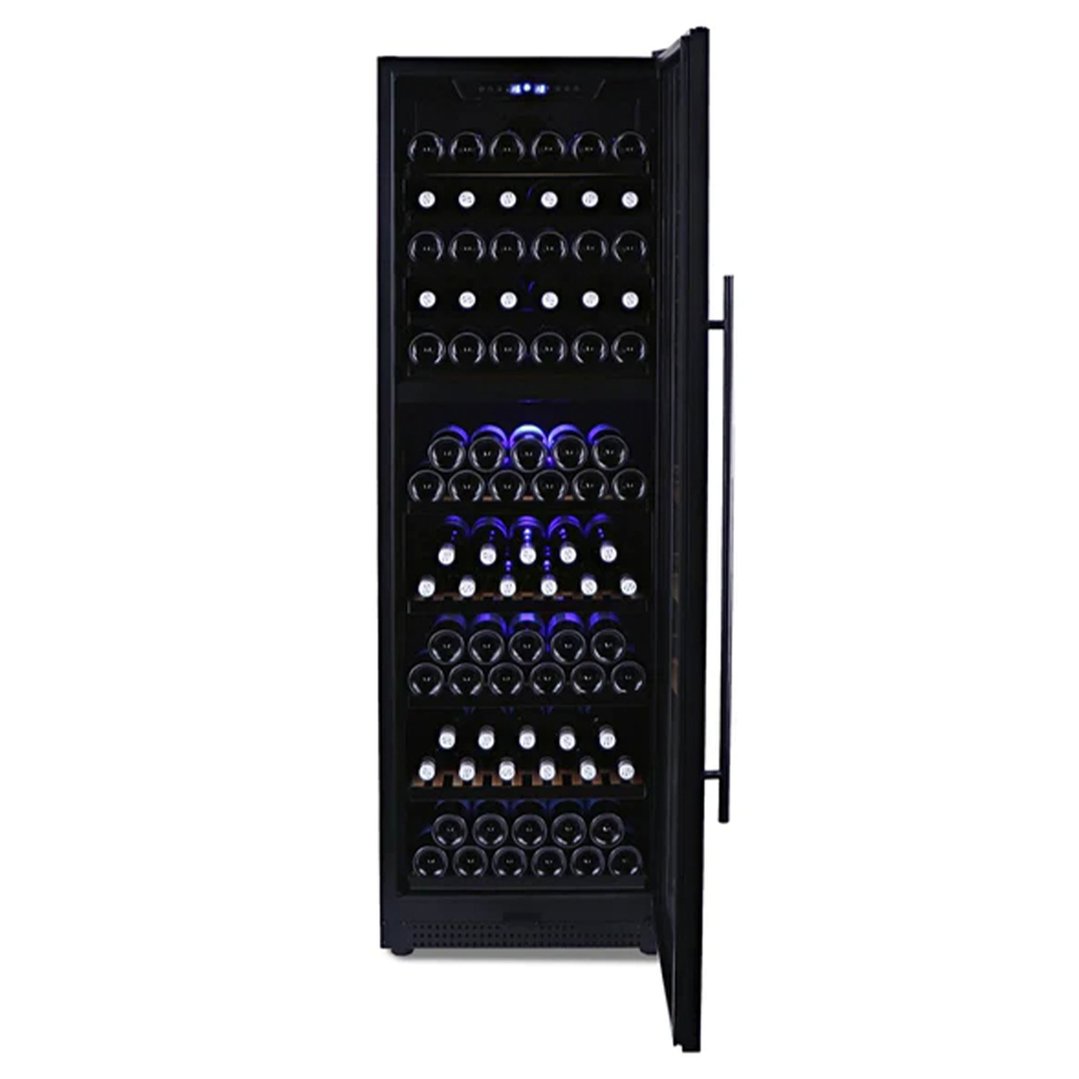 Husky Riserva 450L Dual Zone Wine Fridge in Black HUSWS168DMBZY