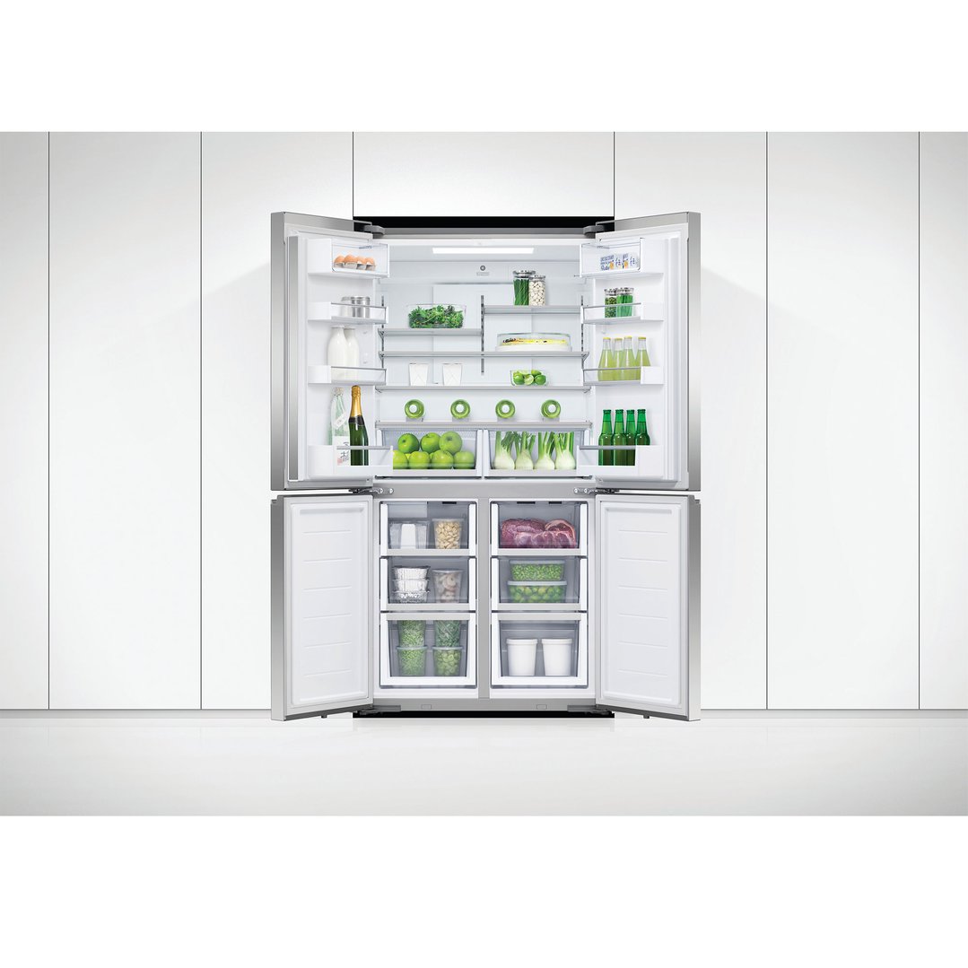 Fisher & Paykel 538L Series 7 Quad Door Refrigerator Freezer, Ice & Water RF605QNUVX1
