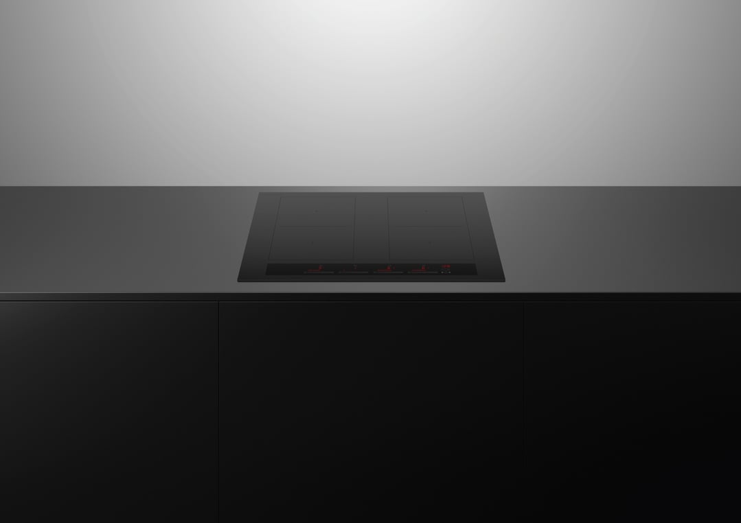 Fisher & Paykel 80cm Series 7, 4 Zone Induction Cooktop, 2 SmartZones, Black CI804ZZDTB5