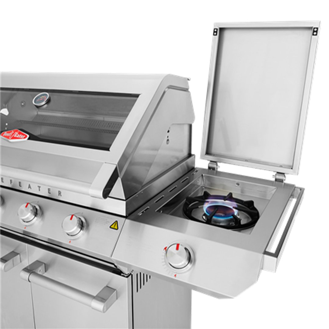 Beefeater 7000 Classic 4 Burner BBQ, Side Burner & Trolley, Stainless Steel BMG7642SA