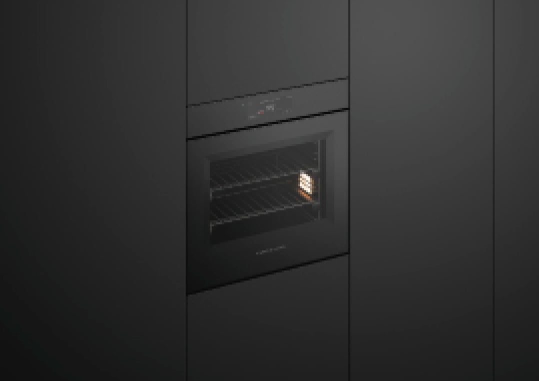 Fisher & Paykel 60cm Minimal Handleless Combi-Steam Oven, Black OS60SAMHUNB5