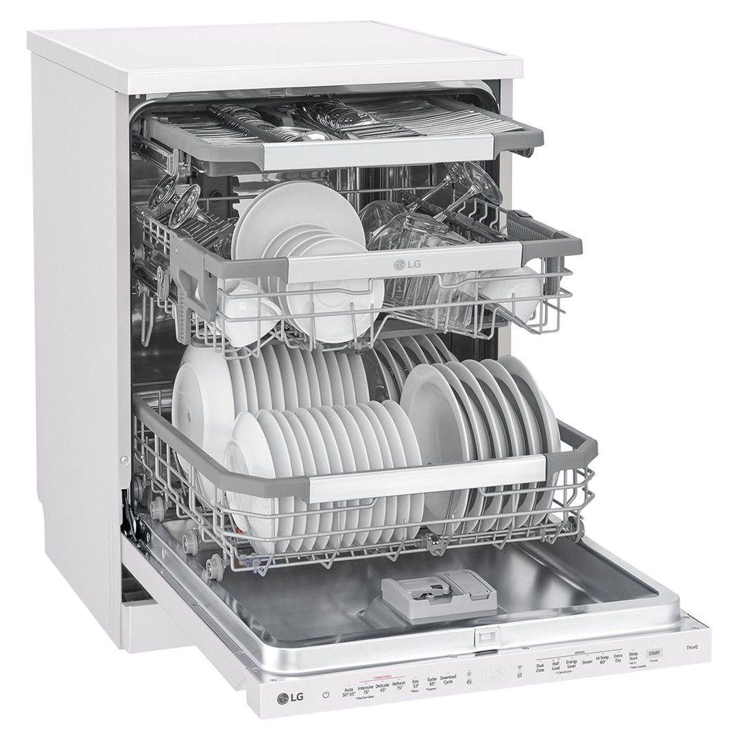 LG 15 Place QuadWash® Dishwasher - Freestanding - Matte White XD3A25MW