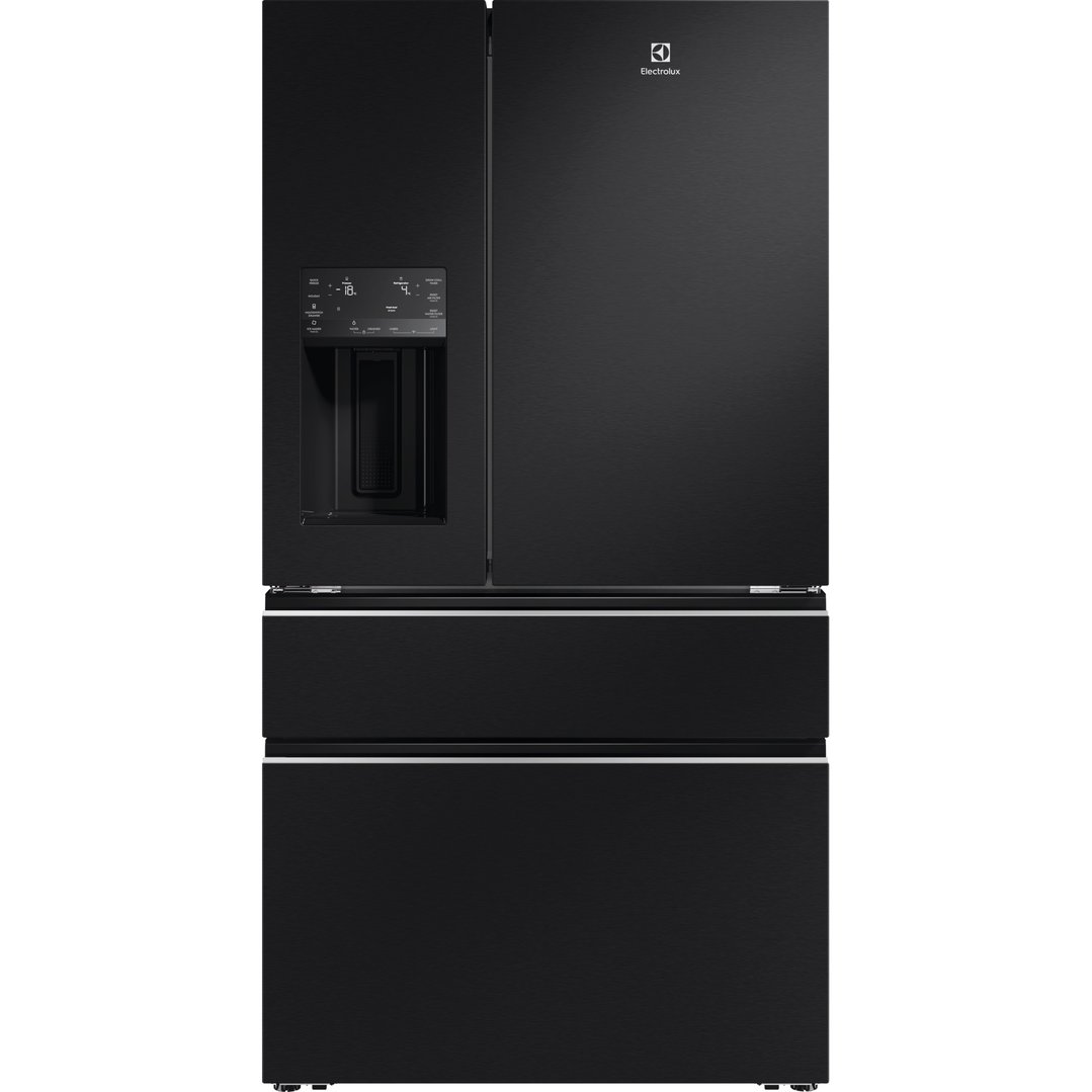 Electrolux 609L French Door Fridge, Matte Charcoal Black EHE6191BB