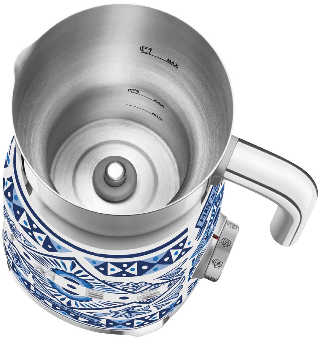 Smeg 50's Style Dolce & Gabbana Milk Frother - Blue Mediterraneo MFF01DGBAU
