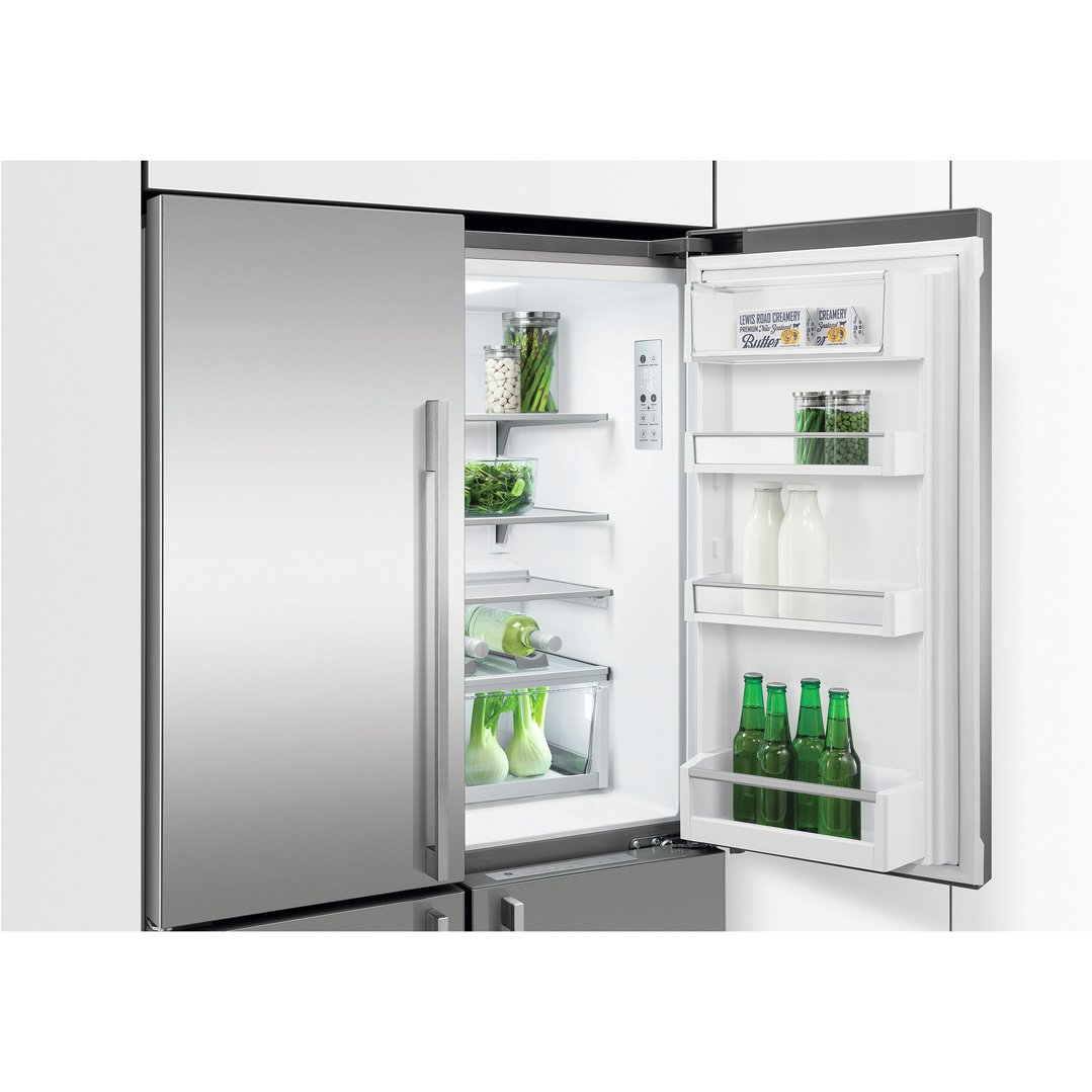 Fisher & Paykel 538L Series 7 Quad Door Refrigerator Freezer, Ice & Water RF605QDUVX2
