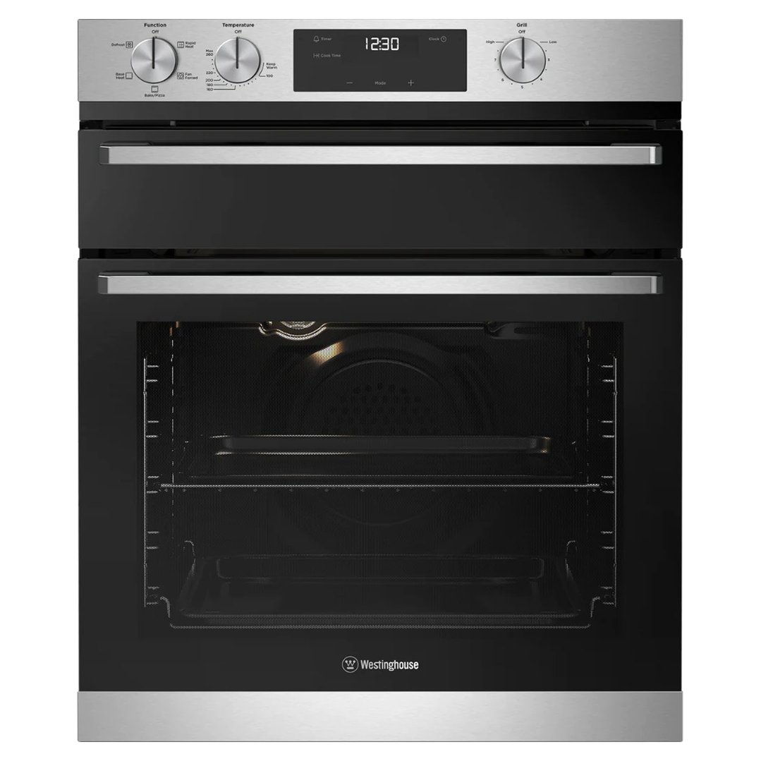 60cm multifunction 5 stainless steel underbench oven with separate