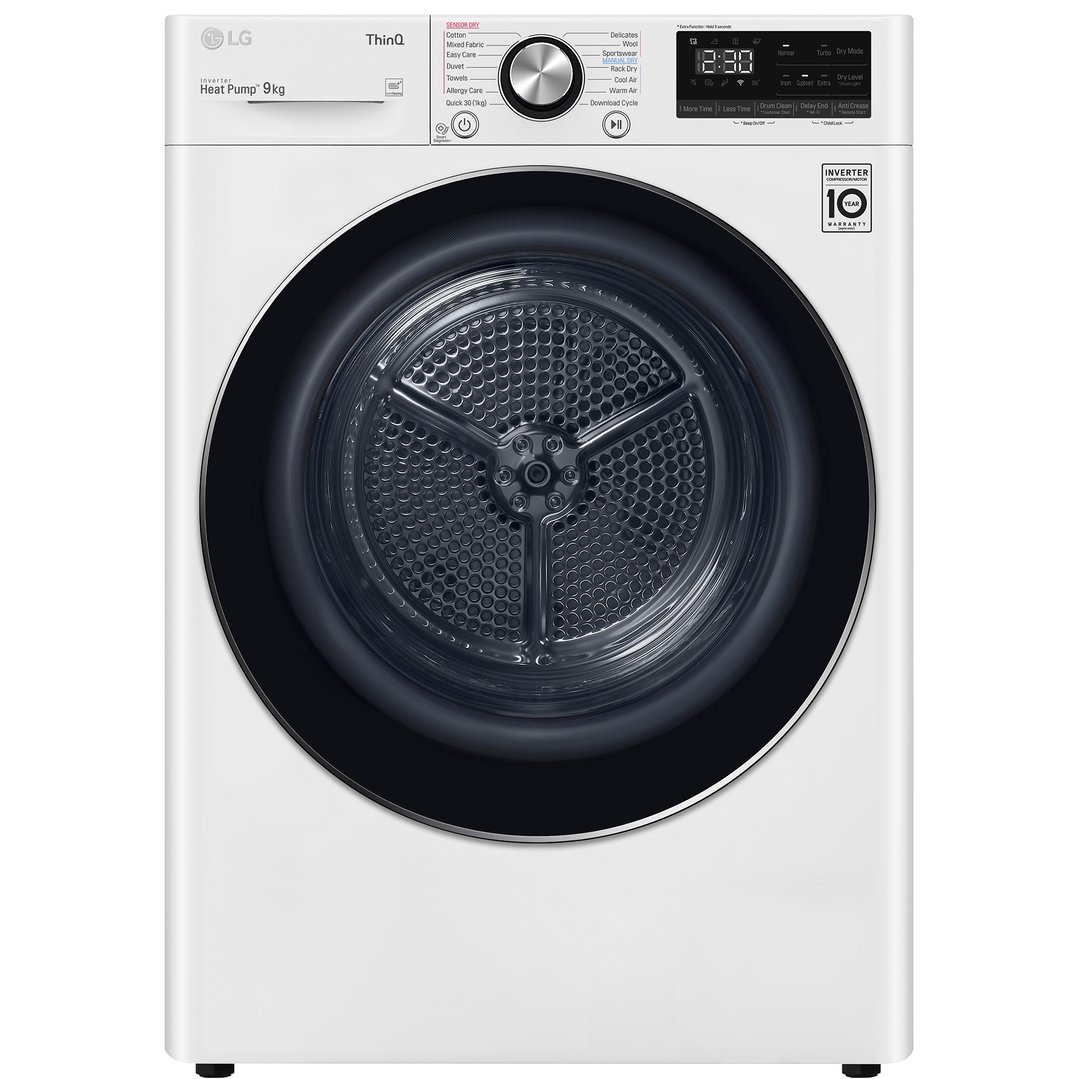 LG 9kg Heat Pump Dryer DVH909W