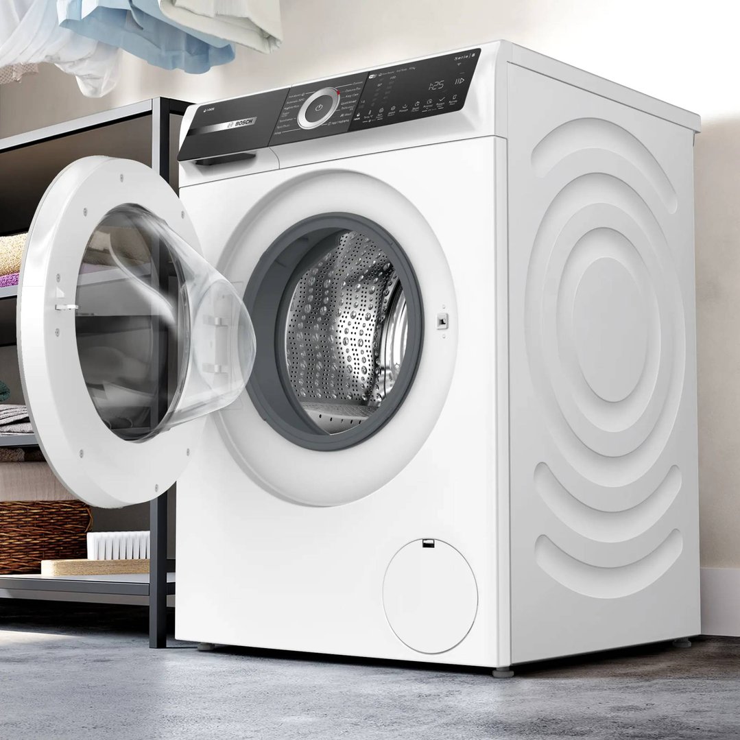 Bosch 10kg Series 8 Front Loader Washing Machine - White WGH254A1AU