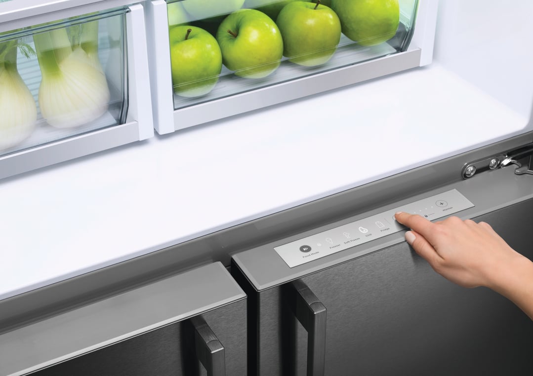 Fisher & Paykel 538L Series 7 Quad Door Refrigerator Freezer, Ice & Water RF605QDUVB2