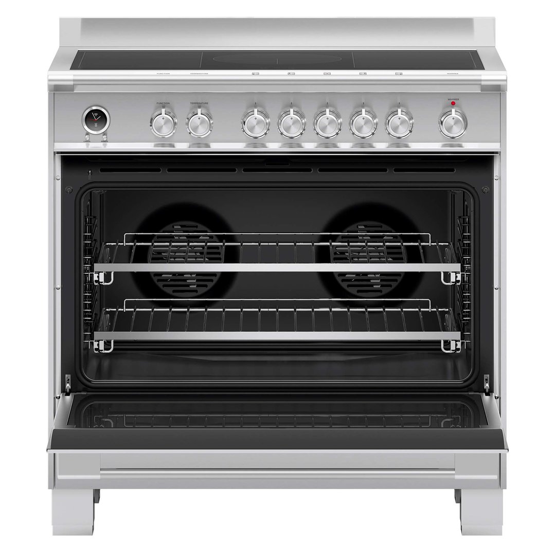 Fisher & Paykel 90cm Series 9 Classic 5 Zone Induction Pyrolytic Cooker, 2 SmartZones OR90SCI6X1