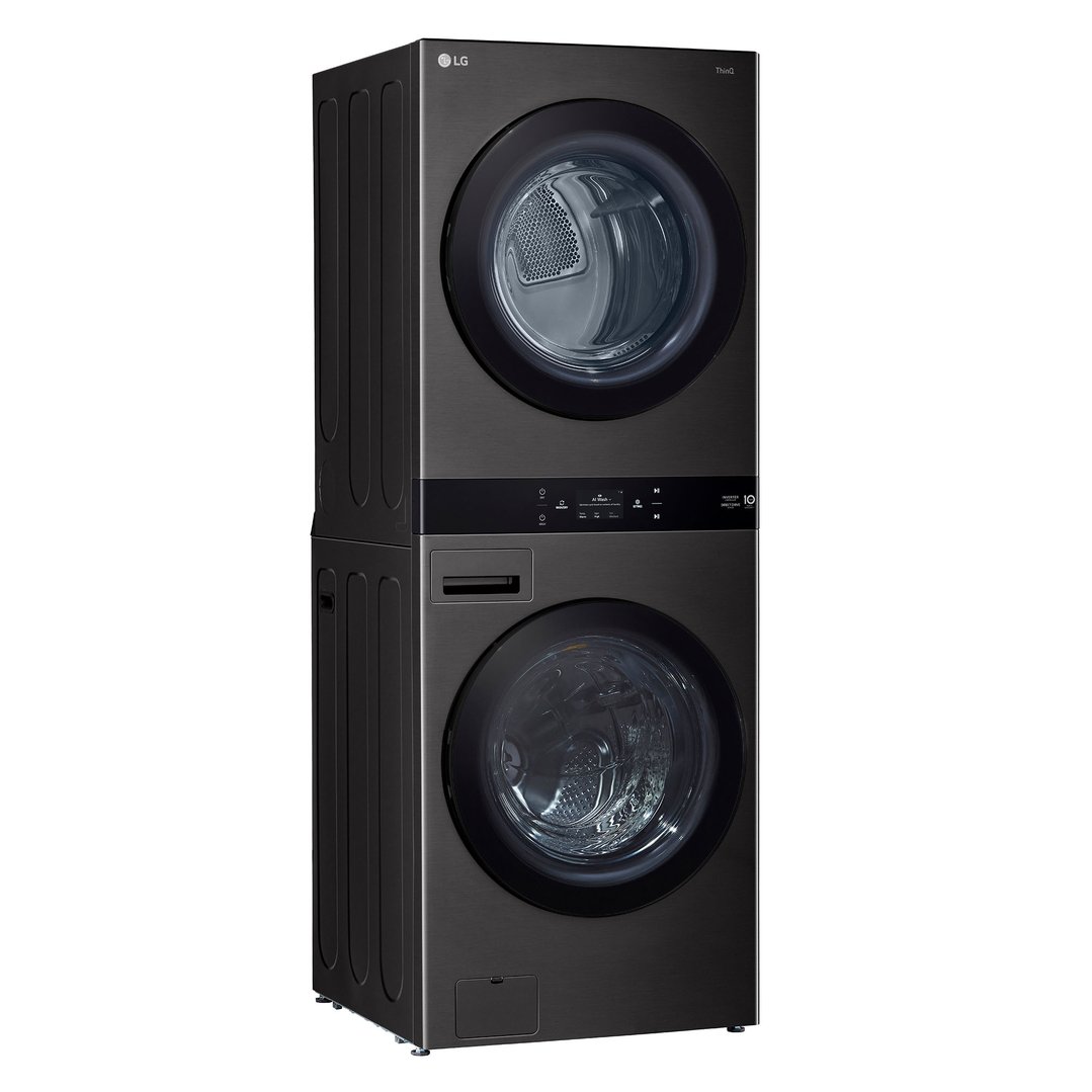 LG 19/10kg AI WashTower™ Stacked Washer Dryer Black WWT-1910B
