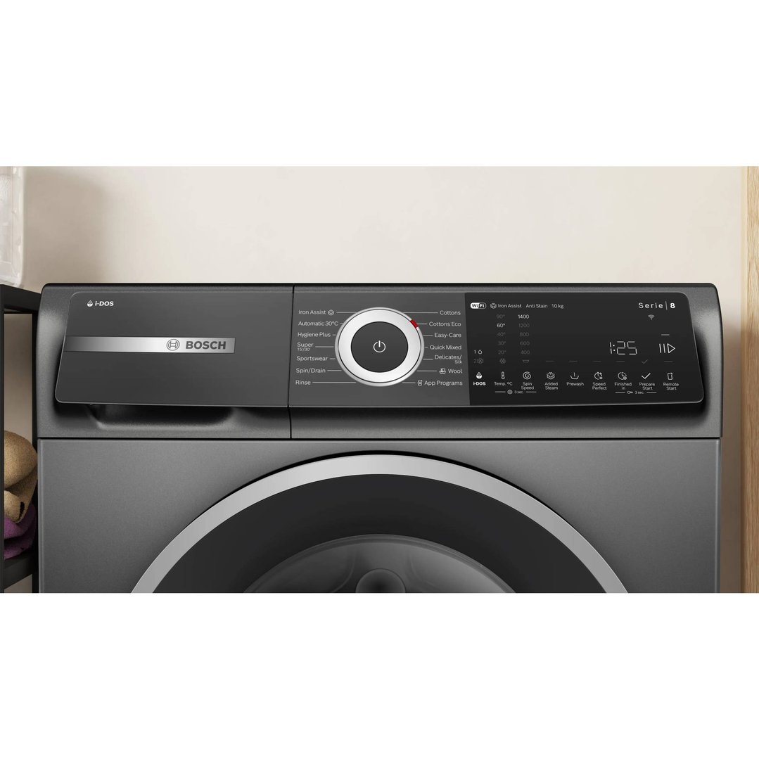 Bosch 10kg Series 8 Front Loader Washing Machine - Grey WGH254ARAU