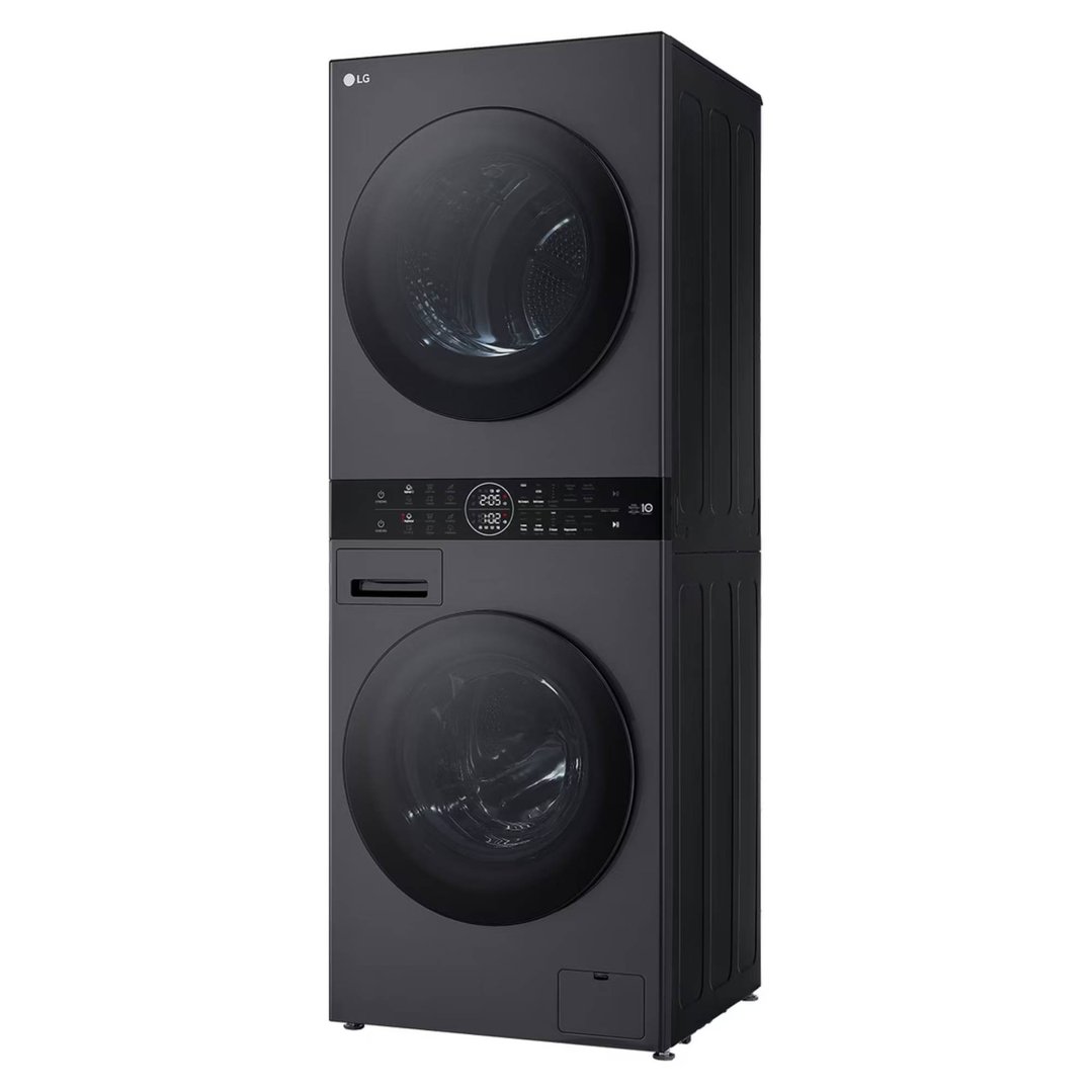 LG 12/10kg WashTower™ Stacked Washer Dryer - Black WWT-1210BX