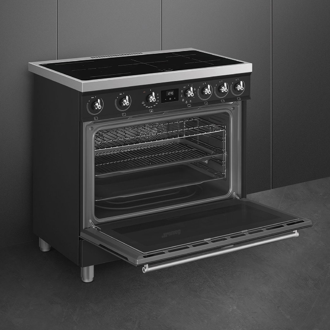 Smeg 90cm Classic Freestanding Cooker - Matte Black C9IMMB2