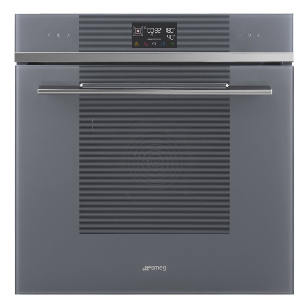 Smeg 60cm Linea Pyro/Steam40 Oven Silver SOPA6102S2PS
