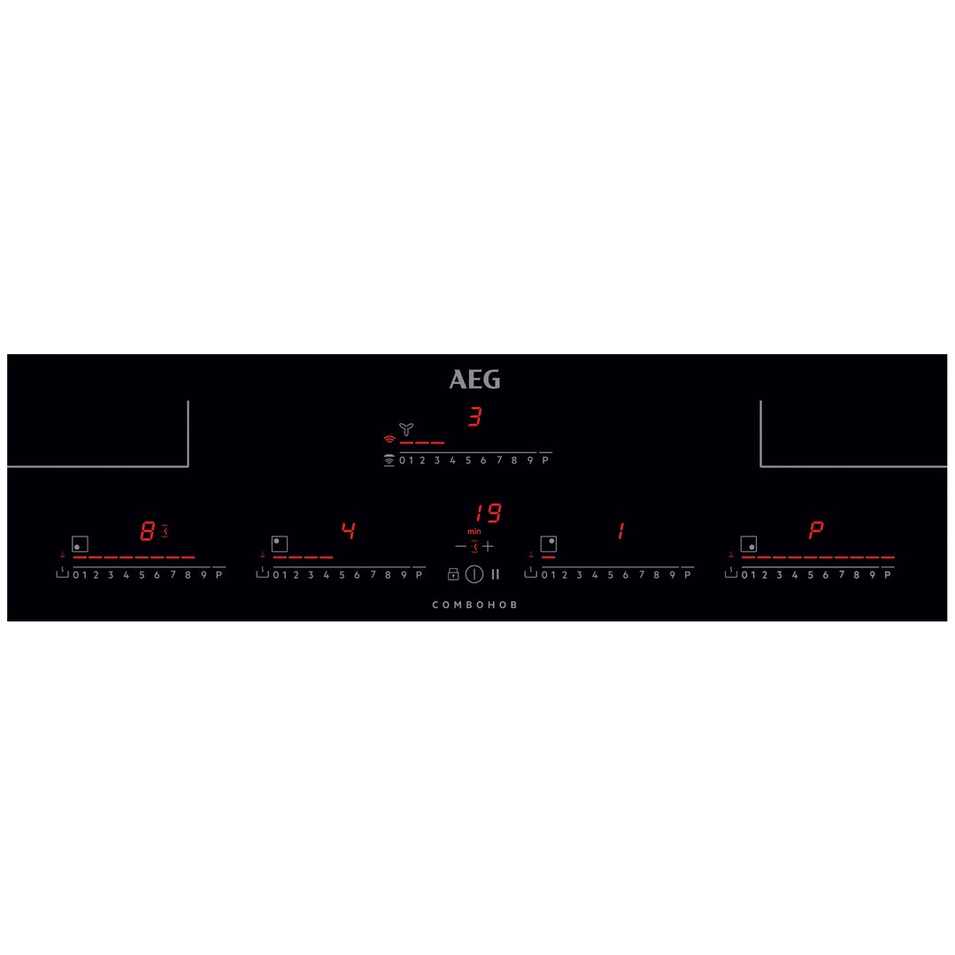 AEG 83cm Induction Cooktop With Integrated Rangehood IDK84454IB