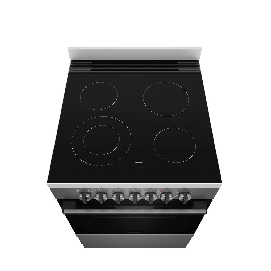 Westinghouse 60cm Freestanding Electric Oven with Air Fry, Dark Stainless Steel WFE646DSCB