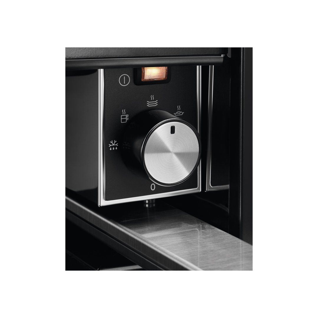 AEG 14cm Matte Black Built-in Warming Drawer OD8K11T