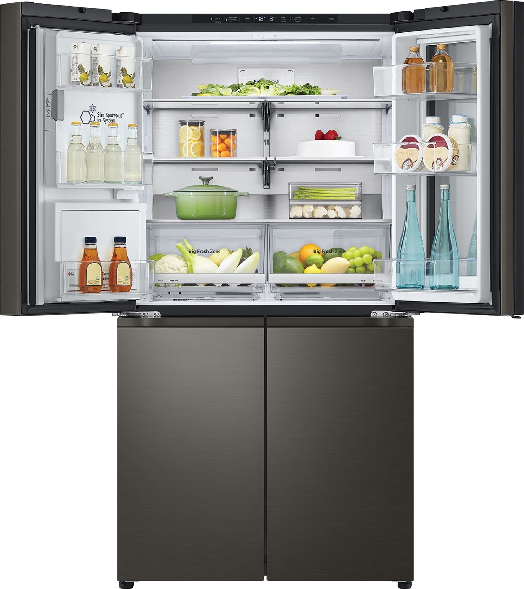 LG 642L French Door Fridge in Black Stainless Finish GF-V700BSLC