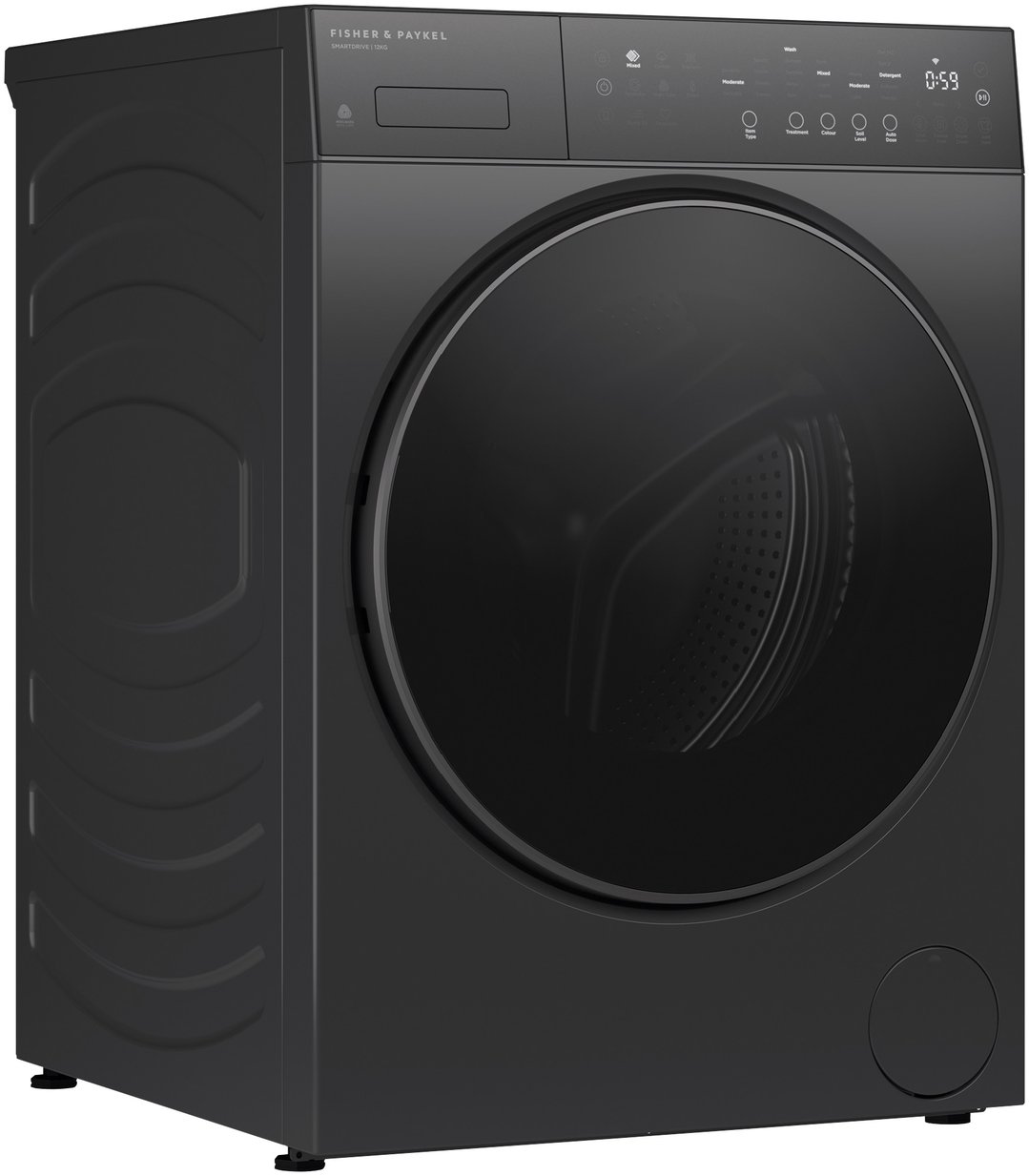 Fisher & Paykel 12kg Series 5 Contemporary Front Loader Washer Graphite WH1260PG5
