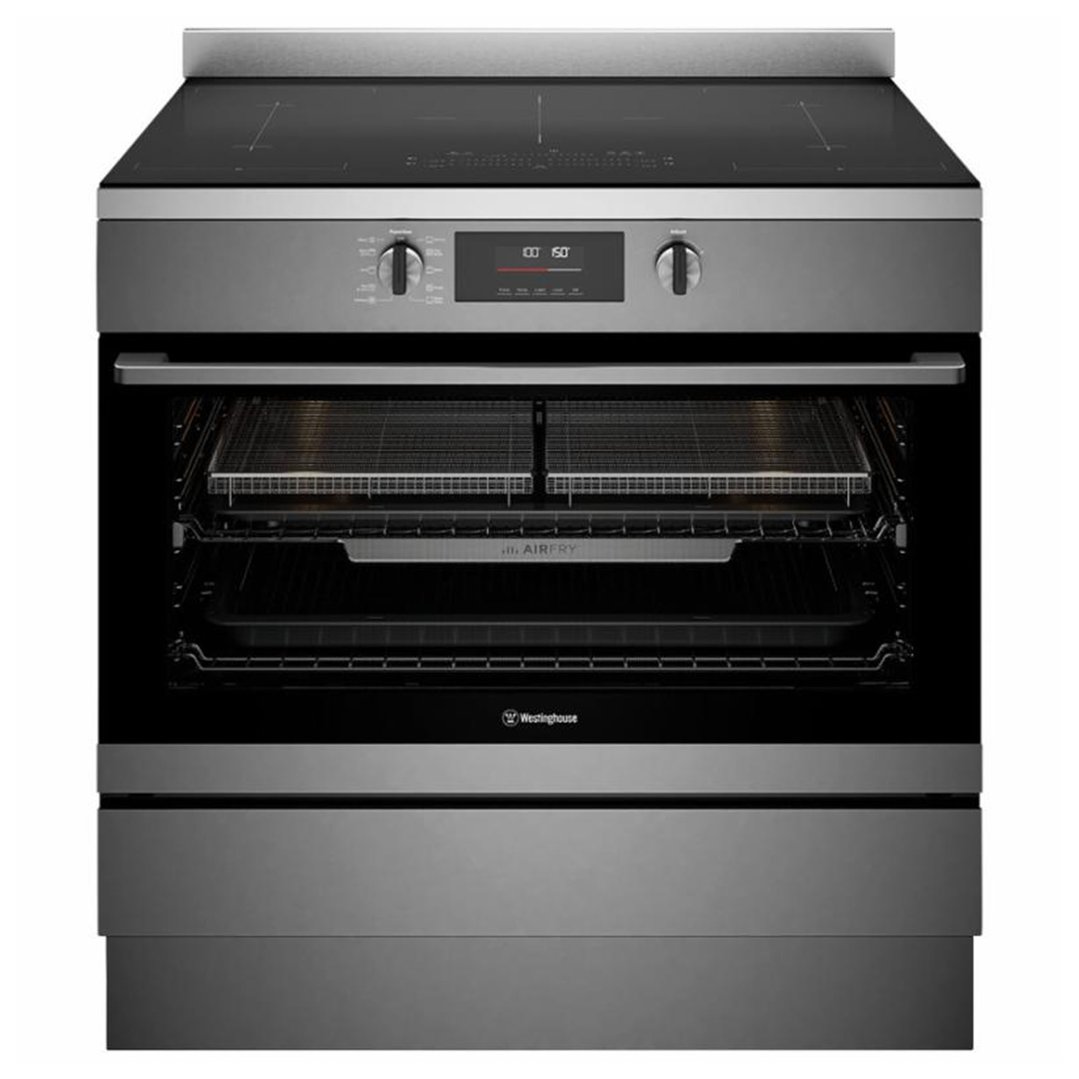 Westinghouse 90cm Electric Freestanding Oven with Air Fry, Dark Stainless Steel WFE9756DD