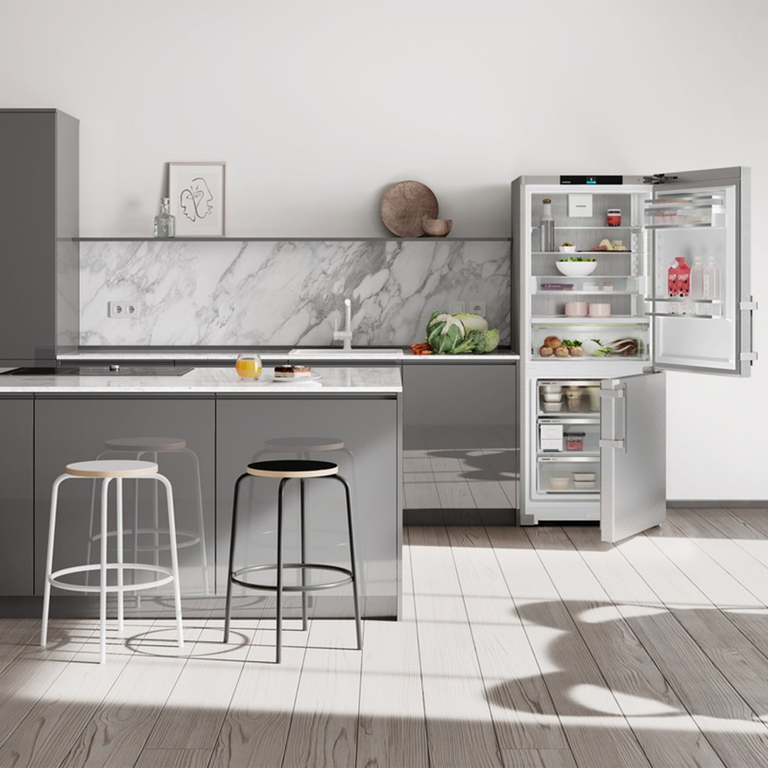 Liebherr 423L Bio Fresh Bottom Mount Fridge Right Hinged CBNSDH7653RHH