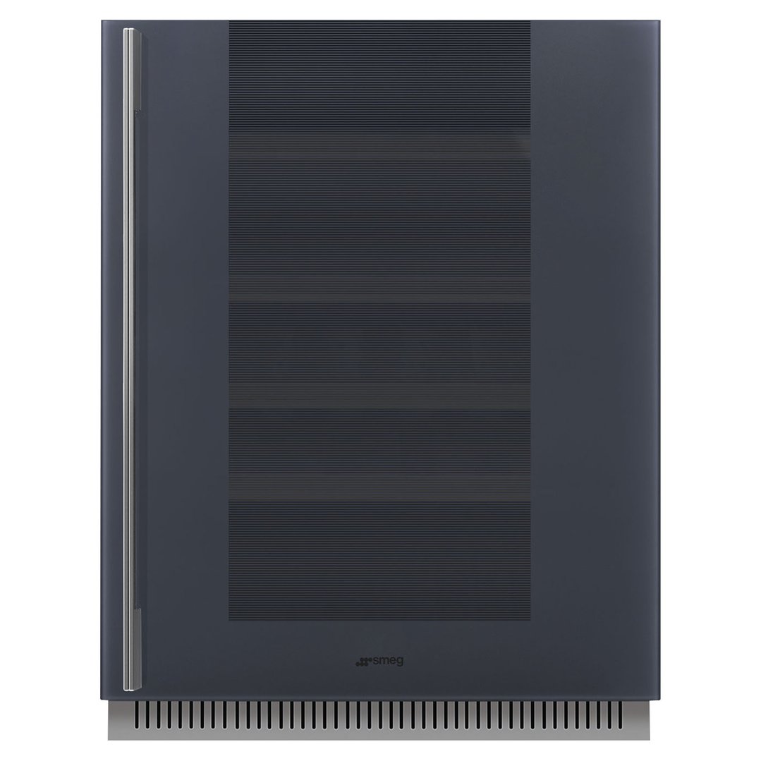 Smeg Linea Built-Under Wine Cellar (38 Bottle) Right-Hand Hinge - Neptune Grey CVI138RG