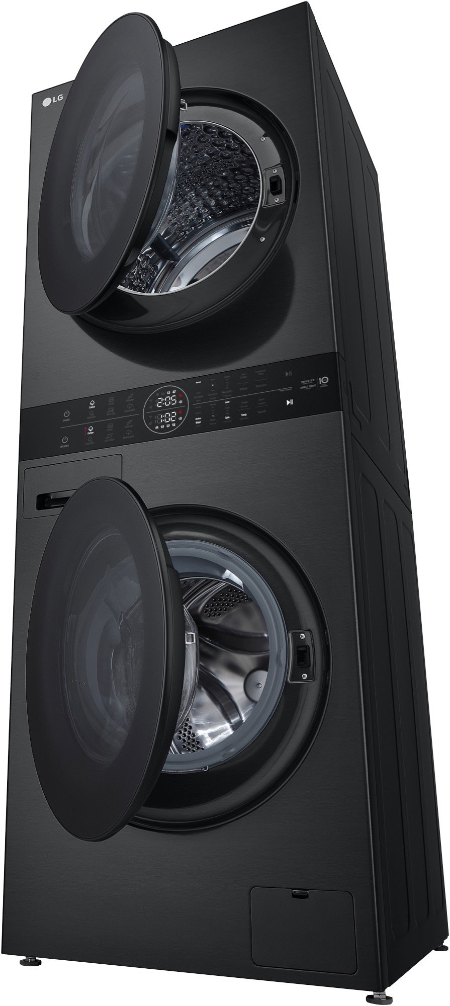 LG 12/10kg WashTower™ Stacked Washer Dryer - Black WWT-1210BX