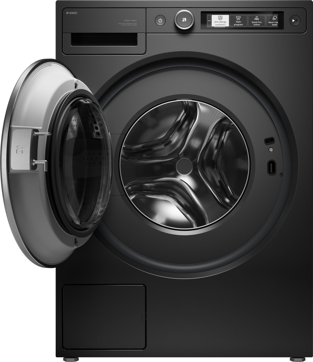 Asko 9kg Style Steel Seal™ Front Load Washing Machine - Graphite Black W5096RLGAU