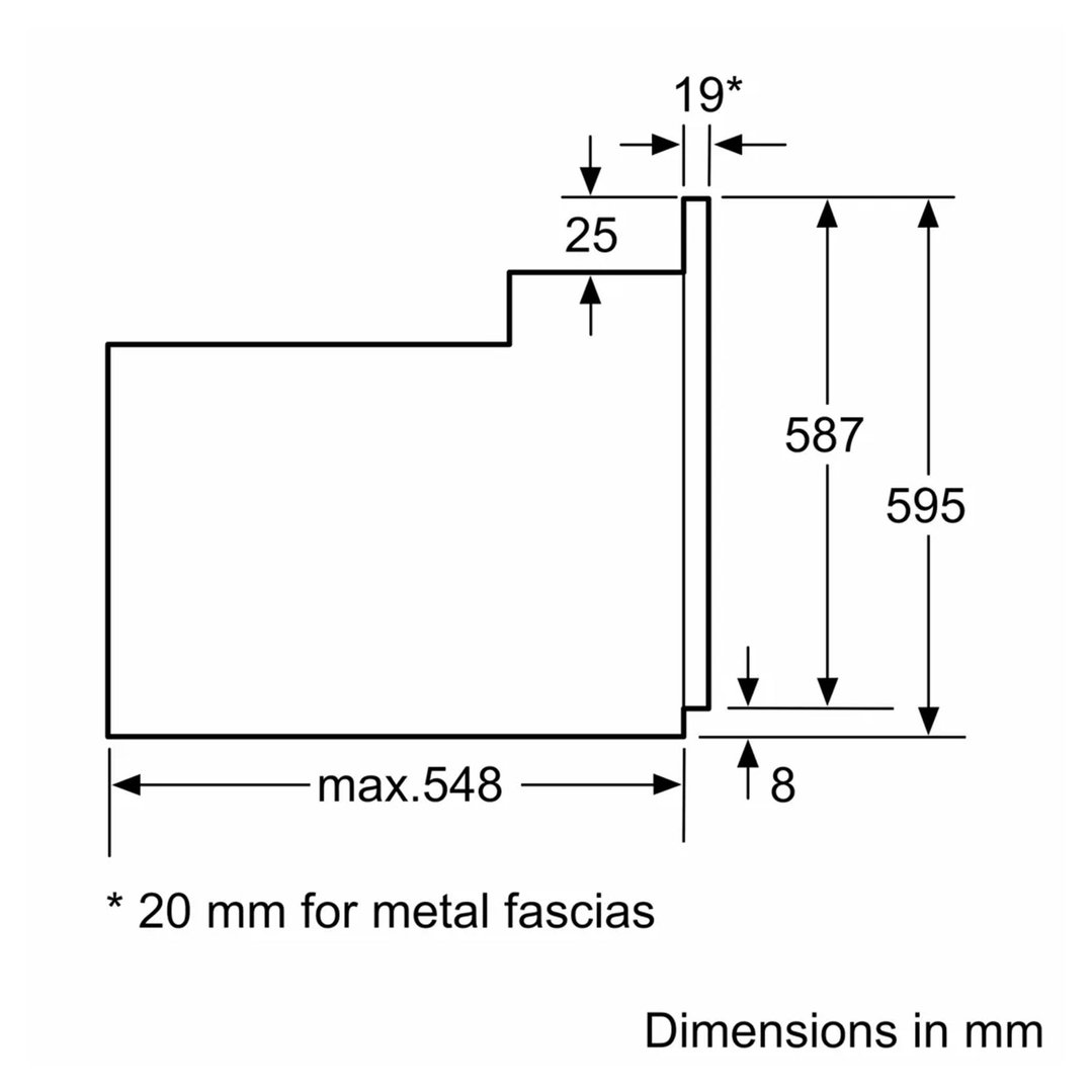 Bosch 60cm Series 2 Black Built-in Oven HBF134EB1A